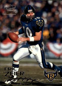 1998 Pacific Paramount - Silver #24 Eric Zeier Front