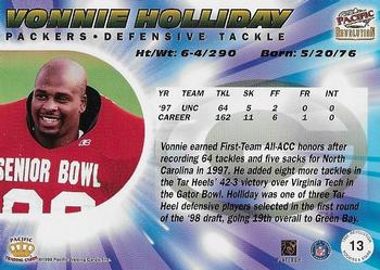1998 Pacific Revolution - Rookies and Stars #13 Vonnie Holliday Back