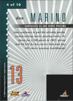 1998 Pinnacle Mint - Lasting Impressions #4 Dan Marino Back