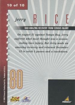 1998 Pinnacle Mint - Lasting Impressions #10 Jerry Rice Back