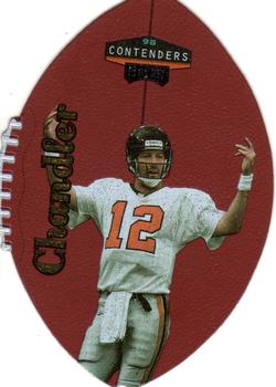 1998 Playoff Contenders - Leather Gold #6 Chris Chandler Front
