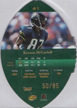 1998 Playoff Contenders - Leather Gold #41 Keenan McCardell Back