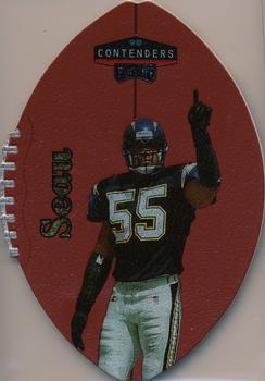 1998 Playoff Contenders - Leather Gold #78 Junior Seau Front