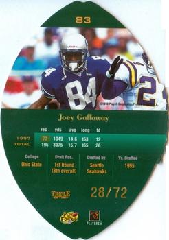 1998 Playoff Contenders - Leather Gold #83 Joey Galloway Back