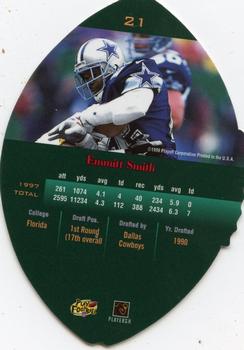 1998 Playoff Contenders - Leather Red #21 Emmitt Smith Back