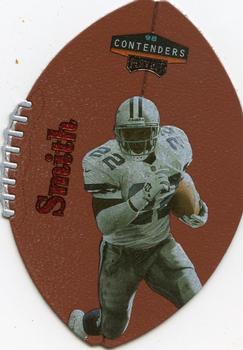 1998 Playoff Contenders - Leather Red #21 Emmitt Smith Front