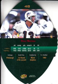 1998 Playoff Contenders - Leather Red #48 Dan Marino Back