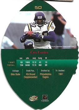 1998 Playoff Contenders - Leather Red #50 Cris Carter Back
