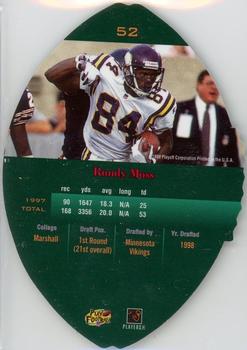 1998 Playoff Contenders - Leather Red #52 Randy Moss Back