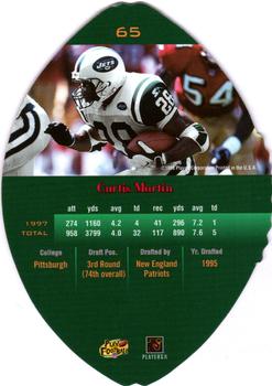 1998 Playoff Contenders - Leather Red #65 Curtis Martin Back