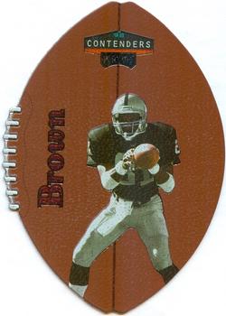 1998 Playoff Contenders - Leather Red #66 Tim Brown Front