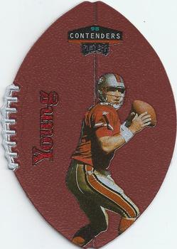 1998 Playoff Contenders - Leather Red #82 Steve Young Front