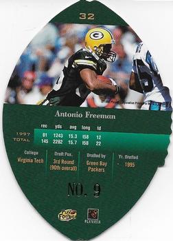 1998 Playoff Contenders - Leather Registered Exchange #32 Antonio Freeman Back