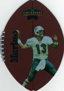 1998 Playoff Contenders - Leather Registered Exchange #48 Dan Marino Front