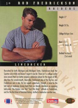 1994 Upper Deck #30 Rob Fredrickson Back