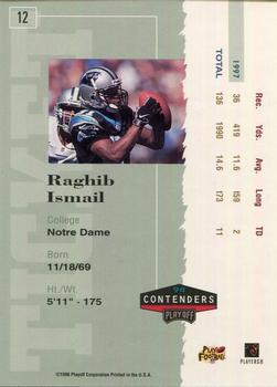1998 Playoff Contenders - Ticket Red #12 Raghib Ismail Back