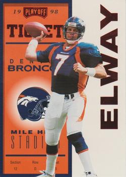 1998 Playoff Contenders - Ticket Red #24 John Elway Front