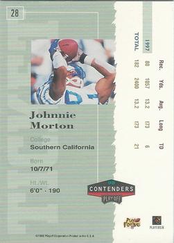 1998 Playoff Contenders - Ticket Red #28 Johnnie Morton Back
