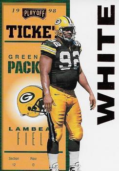 1998 Playoff Contenders - Ticket Red #34 Reggie White Front