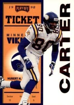 1998 Playoff Contenders - Ticket Red #44 Cris Carter Front