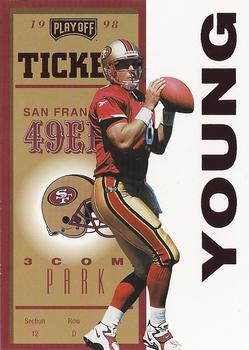 1998 Playoff Contenders - Ticket Red #67 Steve Young Front