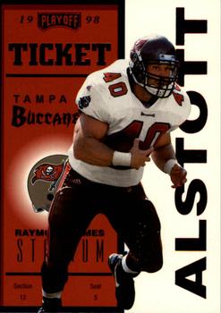 1998 Playoff Contenders - Ticket Red #72 Mike Alstott Front