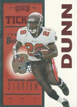 1998 Playoff Contenders - Ticket Red #75 Warrick Dunn Front