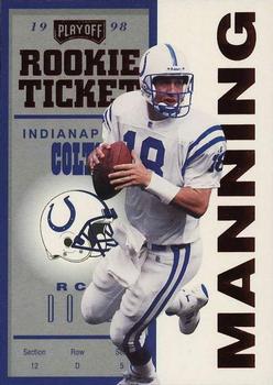 1998 Playoff Contenders - Ticket Red #87 Peyton Manning Front