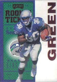 1998 Playoff Contenders - Ticket Red #97 Ahman Green Front