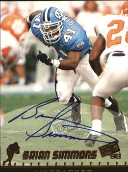 1998 Press Pass - Autographs #NNO Brian Simmons Front