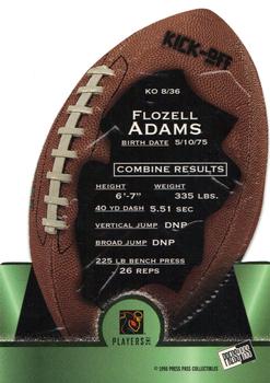 1998 Press Pass - Kick-Off #KO8 Flozell Adams Back