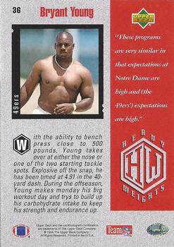 1994 Upper Deck - Electric Gold #36 Bryant Young Back