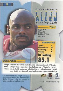 1998 Pro Line DC III #12 Terry Allen Back