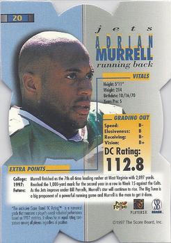 1998 Pro Line DC III #20 Adrian Murrell Back