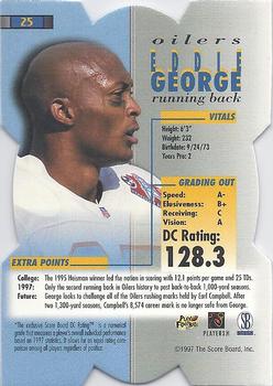 1998 Pro Line DC III #25 Eddie George Back