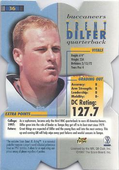 1998 Pro Line DC III #36 Trent Dilfer Back