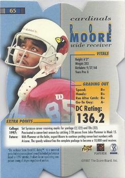 1998 Pro Line DC III #65 Rob Moore Back