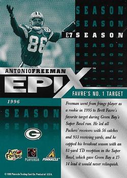 1998 Score - Epix Emerald #E7 Antonio Freeman Back