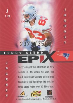 1998 Score - Hobby Epix Orange #J18 Terry Glenn Back