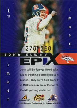1998 Score - Hobby Epix Purple #I3 John Elway Back