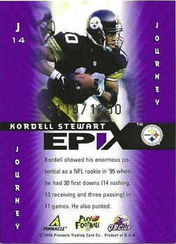 1998 Score - Hobby Epix Purple #J14 Kordell Stewart Back