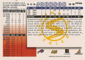 1998 Score - Showcase Series #PP69 Rob Johnson Back