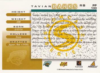 1998 Score - Showcase Series #PP133 Tavian Banks Back