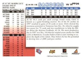 1998 Score - Artist's Proofs #PP26 Chris Sanders Back