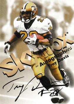 1998 SkyBox Premium - Autographics #NNO Troy Davis Front