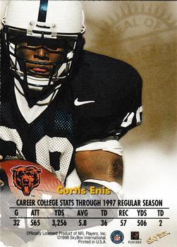1998 SkyBox Premium - Autographics #NNO Curtis Enis Back
