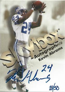 1998 SkyBox Premium - Autographics Blue Ink #NNO Kevin Abrams Front
