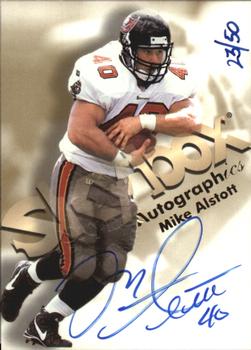 1998 SkyBox Premium - Autographics Blue Ink #NNO Mike Alstott Front