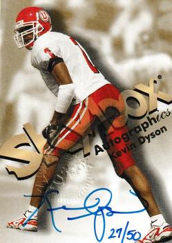 1998 SkyBox Premium - Autographics Blue Ink #NNO Kevin Dyson Front