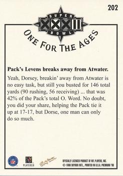 1998 SkyBox Premium - Fleet Farm #202 Pack's Levens breaks away from Atwater Back